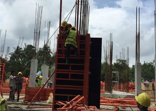 steel frame formwork
