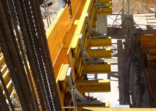 timber beam formwork
